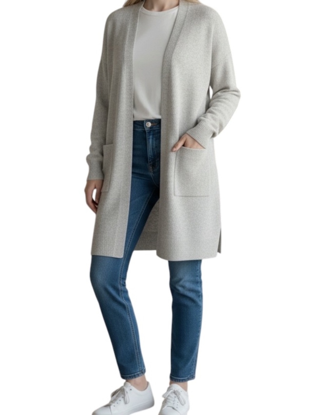 Madewell Kent Cardigan Sweater In Coziest Yarn Size Small Style #G961 Grey